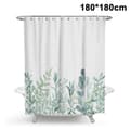 180cm*180cm Nordisk duschdraperi - fräscha gröna blad