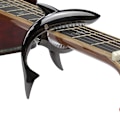 Miniatyrbild 1 av 5: Shark-formad stämningsklämma för gitarr, stämningsklämma i zinklegering, lämplig för akustisk, elektrisk klassisk gitarr och bas ukulele stämningsklämma, svart
