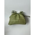 Miniatyrbillede 1 af 5: PU vævet sky taske crossbody taske, mini læder håndtaske, ferie-/fødselsdagsgave til mor, kone og venner, militærgrøn Military