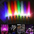 Miniatyrbilde 2 av 5: 3 Moduser Blinkende LED Lysstaver Slanke Selvlysende Staver Lysende Leker Sikkerhetslys Partyutstyr Holdbar Gul Yellow