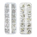 Miniatyrbilde 1 av 5: Skinnende Krystall Flatback Rhinestones, Flerformede Neglsteiner for Allsidige Dekorasjoner, Kreativitet, Reise med Verdi Neglekunstsett for DIY-Prosjekter