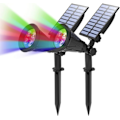 Miniatyrbild 1 av 5: Solar LED Floodlight, 2 i 1 4 LED Solar Light, IP65 Vattentät O