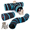 Miniatyrbild 5 av 5: 2 Way Cat Tunnel, hopfällbart Pet Tunnel Tube Interactive Toy Cat Tu