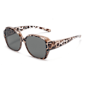 Miniatyrbillede 1 af 7: Moderigtige polariserede solbriller, udendørs kørsel solbeskyttelse og UV-beskyttelse solbriller, multifunktionelle briller, unisex, hvidt leopardprint white leopard print