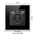 Miniatyrbillede 2 af 4: Fransk stikkontaktpanel Type-c+USB16A Type 86, antal stikkontakter: 2 h