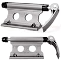 Miniatyrbillede 1 af 7: Mountainbike stativ, forgaffel quick release fastgjort clip bagagebærer, bil placeringsstativ, sølv, 2 stk Silver 2Pcs