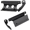 Miniatyrbillede 1 af 7: Mountainbike stativ, forgaffel quick release fastgjort clip bagagebærer, bil placeringsstativ, sort, 2 stk Black 2Pcs