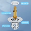 Miniatyrbild 4 av 4: 1 st Universal Sink Head, Sink Bounce Drain Sil, Bounce Core