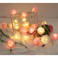 Miniatyrbild 3 av 5: Batteridrivna LED Rose String Lights för bröllop, alla hjärtans dag