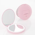Miniatyrbild 1 av 5: 1 st (rosa) LED-belyst fickspegel, 1x/10x förstoring - Makeup