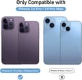 [4 stycken] Bakkamera skydd kompatibel med iPhone 14 Pro 6.