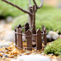 Miniatyrbild 3 av 5: Miniatyrträdgårdsstaket Trästaket, flexibelt miniatyrstaket, Wo