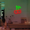Miniatyrbild 5 av 5: Cherry Neonskylt för väggdekor, Led Neon Light Väggskylt hängande