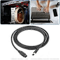 Miniatyrbillede 2 af 5: Firewire 800 til 400 IEEE 1394 Kabel 6 Pin til 9 Pin Adapterkabel til Printere, Scannere og Harddiskforbindelse 1.8m