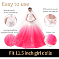 Miniatyrbild 5 av 5: 1 STK Barbie Doll Gradient Powder Bröllopsklänning Kläder och access