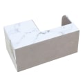 Miniatyrbild 2 av 4: Vit One Piece Multifunction Desk Läder Finish Förvaringslåda, Li