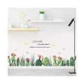 Miniatyrbild 2 av 5: 2st Cactus Succulent Baseboard Väggdekaler Vardagsrum Sovrum