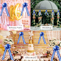 Miniatyrbild 4 av 5: 10 stycken Ribbon Pull Bows, (Blå) Stora Ribbon Bows för presenter Bas