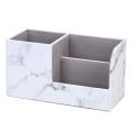 Miniatyrbild 1 av 4: Vit One Piece Multifunction Desk Läder Finish Förvaringslåda, Li