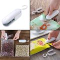 Miniatyrbillede 4 af 5: Mini Poseforsegler - 2 stk. Mini Poseforseglingsmaskine Mini Plast Hav