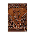 Miniatyrbillede 1 af 2: A5 Retro Rejsejournal Hardcover Dagbog Bog Præget Elefant Notesblok (Kaffe)