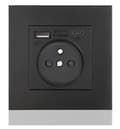 Miniatyrbillede 1 af 4: Fransk stikkontaktpanel Type-c+USB16A Type 86, antal stikkontakter: 2 h