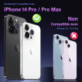 Miniatyrbillede 2 af 5: Kamera Beskytter til Sort iPhone 14 Pro/iPhone 14 Pro Max, [One-