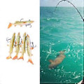 Miniatyrbilde 5 av 5: 5 stk. myke agnfisker, fiskeutstyr for bass, skarp krok