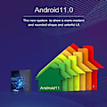Miniatyrbild 5 av 5: Digital Klocka Set-Top Box med Android 11 Hushåll Högförstärknings Mediaspelare för Hem Sovrum (EU-kontakt 4G 32G)