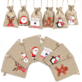 Miniatyrbillede 3 af 7: Jute Jute Jute Tasker, Xmas Jute Linned Jute Snøre Gi