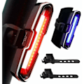 Miniatyrbilde 1 av 5: 110 Lumen Kraftig Sykkelbaklykt, USB Oppladbar LED Sykkellys med 5 Faste/Blinkende Moduser