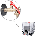 Pikkukuva 4 / 5: IBC-tankadapteri, S60X6 Låsbar IBC-tankavloppsadapteri asti mässing