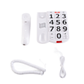 Miniatyrbild 1 av 7: Fasttelefon för äldre med stora knappar, sladdtelefon för seniorer med nedsatt hörsel
