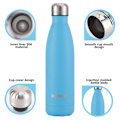 Miniatyrbilde 3 av 6: Rustfri vannflaske 500ml, egnet for kullsyre