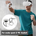 Miniatyrbilde 4 av 7: Silikonbeskyttelsesdeksel Kompatibelt for Oculus Quest 2 VR Touch Controller Håndtaksgrep Silikon Full Beskyttende Erme