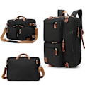 Miniatyrbillede 3 af 5: 17,3 tommer konvertibel rygsæk Laptoptaske Briefcase Sort