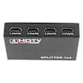 Miniatyrbillede 5 af 5: Video Splitter 1 Ind 4 Ud 1080P Understøttet Plug and Play USB Strøm Legering Kabinet HD Splitter til Stationær Computer