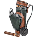 Miniatyrbillede 1 af 4: Cigarkasse, etui, bærbar minicigarkasse i læder, professionel etui Rummer 8 cigarer