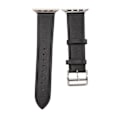 Miniatyrbillede 1 af 7: Smart Watch Band Urrem Læder Smart Watch Tilbehør til IOS Watch Series SE 8 7 6 5 4 3 2 1 42mm 44mm 45mm Sort