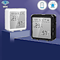 Miniatyrbillede 4 af 5: Temperatur- og luftfugtighedsmåler med skærm Smart Wifi-termometer Hygrometer Stemmestyring Wifi-termometer