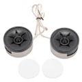 Miniatyrbillede 5 af 6: 2 STK 350W Mini Dome Tweeter Rund Højttaler Stick On Sort Universal Bil Lydsystem