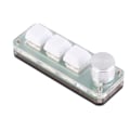 Miniatyrbilde 3 av 7: 3 Tasters Tastatur USB RGB Bakgrunnsbelyst 3 Taster Mekanisk Knott Design Programmerbar Avtakbar Kabel OSU Tastatur for Spillkontor