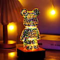 Miniatyrbillede 2 af 6: Natlampe - 3D Bjørn - Fyrværkeri