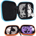 Miniatyrbillede 4 af 5: Pieces Mini firkantet etui til hovedtelefoner, til in-ear hovedtelefoner, med mesh, etui lille, rejsetaske
