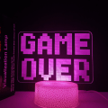 Miniatyrbillede 1 af 3: Kreativ gave Spilrum Dekoration Natlampe Crack Model Crack Base Game Over Crack Touch Colorful Set