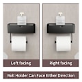 Pikkukuva 5 / 5: WC-paperiteline, jossa huuhdeltavat kosteuspyyhkeet Dispenser Black