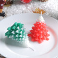 Miniatyrbillede 4 af 7: Julelys med farvet voks, julepynt green