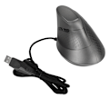 Miniatyrbilde 1 av 7: Vertikal Mus 7 Programmerbare Knapper RGB 11 Lysmoduser Justerbar DPI Kablet Ergonomisk Vertikal Mus for Spillere Grå
