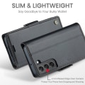 Miniatyrbillede 5 af 9: Samsung S24 - Etui Premium Læder RFID Beskyttet CaseMe® Sort