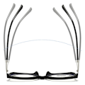 Pikkukuva 8 / 10: Naisten sinisen valon estolukulaseja Bling ylisuuret kehykset Presbyopia-lasit Black Strength 4.0